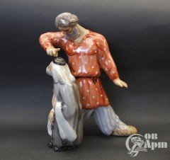 Скульптура "Поп и Балда"